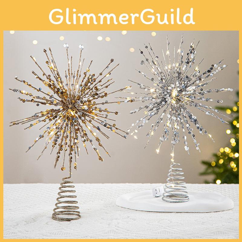 Festlicher Weihnachtsbaumstern-Anhänger mit Sieben-Zacken-Design für saisonale Dekoration