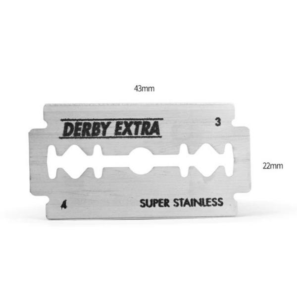 DERBY Extra Classic Razor Double-sided Blades, Pack of 10, 10 Pieces ,Korean Razor Blade