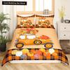 Autumn Tree Leaf King Queen Bedding Set Cartoon Botanical Duvet Cover Fallen Leaves Quilt Cover 2/3pcs Polyester Comforter Cover