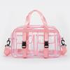 Zipper Solid Color PVC Travel Duffels 2026 Hot Sale Simple Large Capacity Casual Shoulder Bag Soft Trendy Western Style Handbag