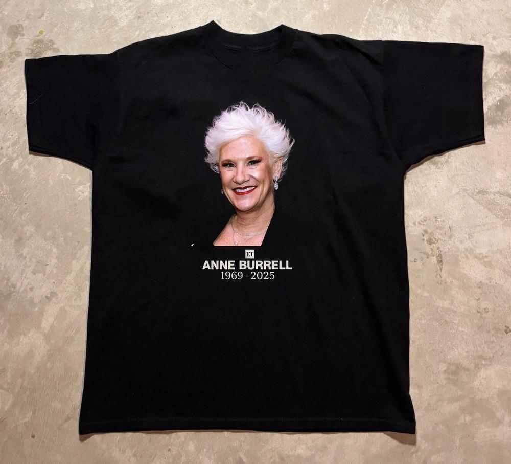 Помним Энн Беррелл 1969-2025 Черная футболка Полный размер BL1397 Унисекс Футболка XXXXL