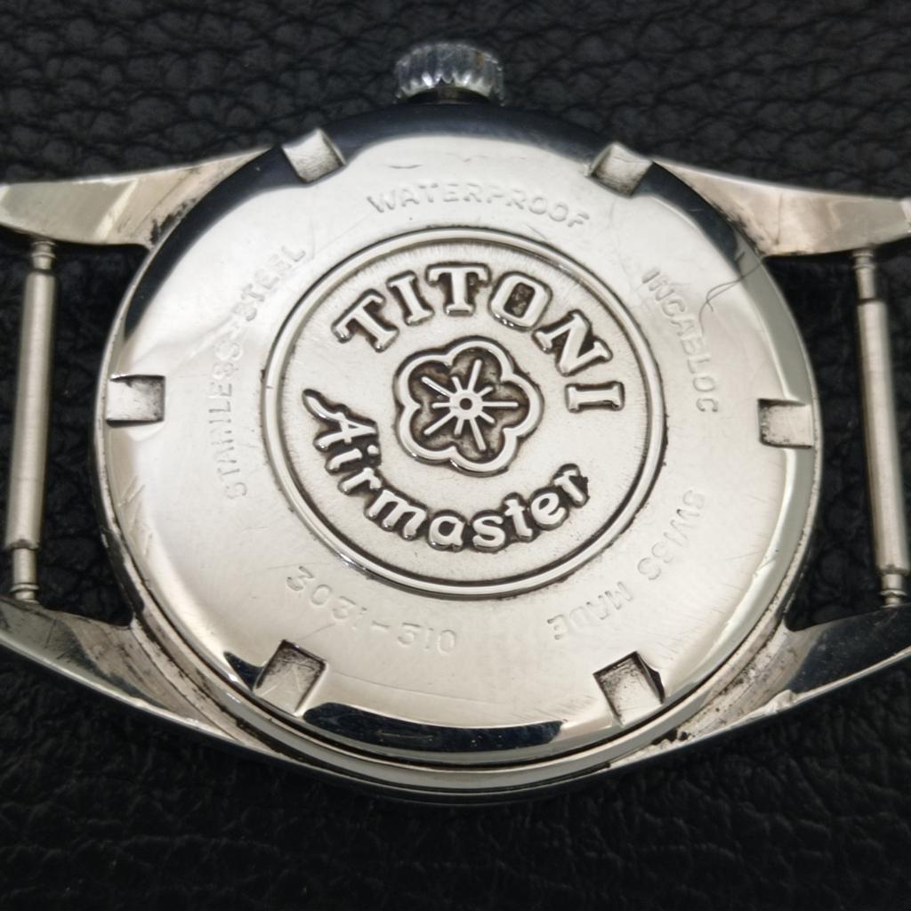 VINTAGE TITONI AIRMASTER TITOFLEX HAND-WINDING SWISS MENS WATCH A705126-1