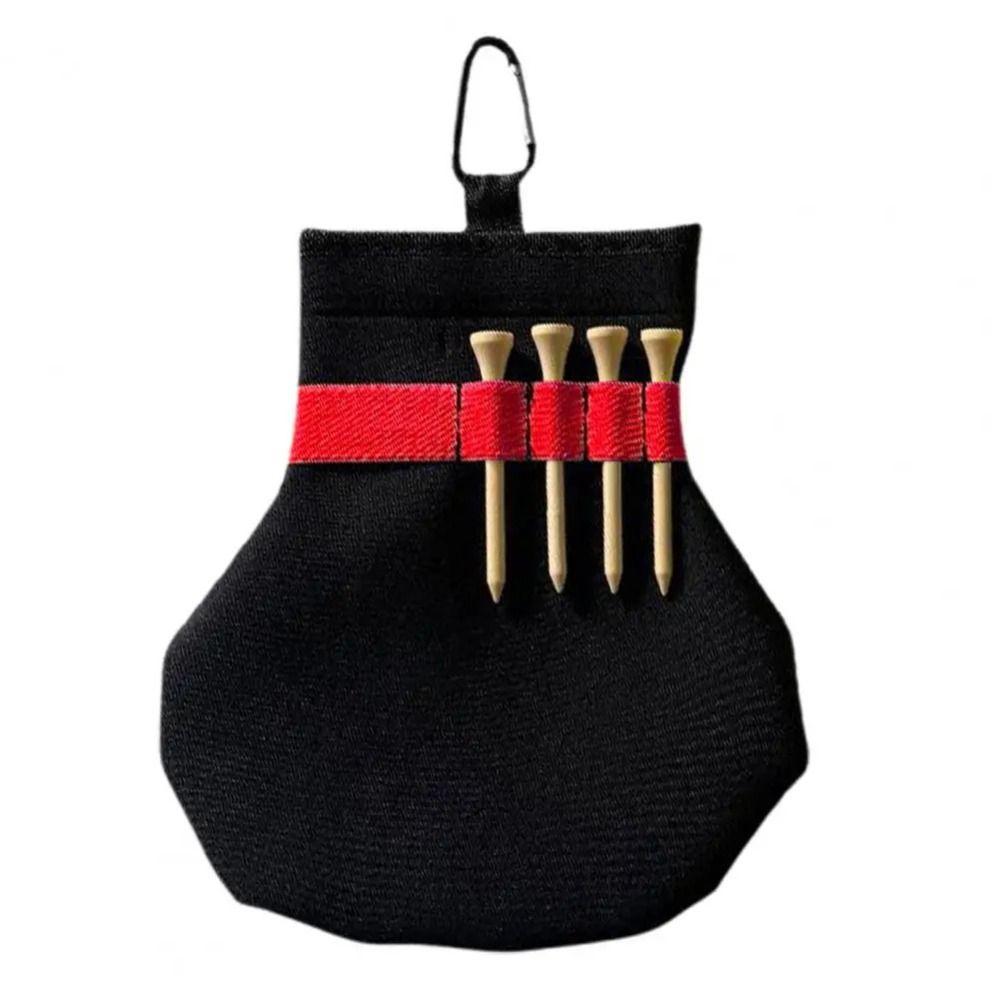 With Metal Clip Golf Tee Bag Spacious Golf Ball Pouch stylish Golf Stud Pocket  Valuables Storage