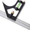 12" Combo Square,Carpentry Tools,Carpenter Square,Woodworking Tools, Metal Ruler, Framing Square,T Square,T Ruler,Combination Square Set,Metal Square