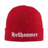 2025 New Hellhammer Rates Knitted Hat For WoUnisex Unisex Beanie Winter Hat Death Retro 80s Warm Cap