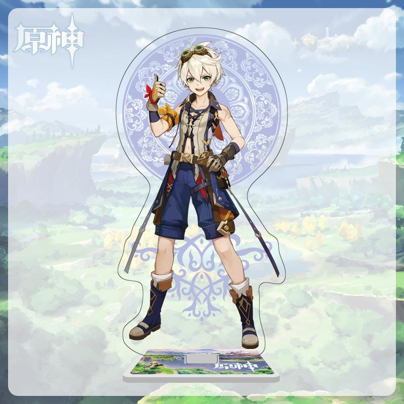 16cm Height Acrylic Large Stand-up Display Featuring Characters From Mondstadt and Liyue In Genshin