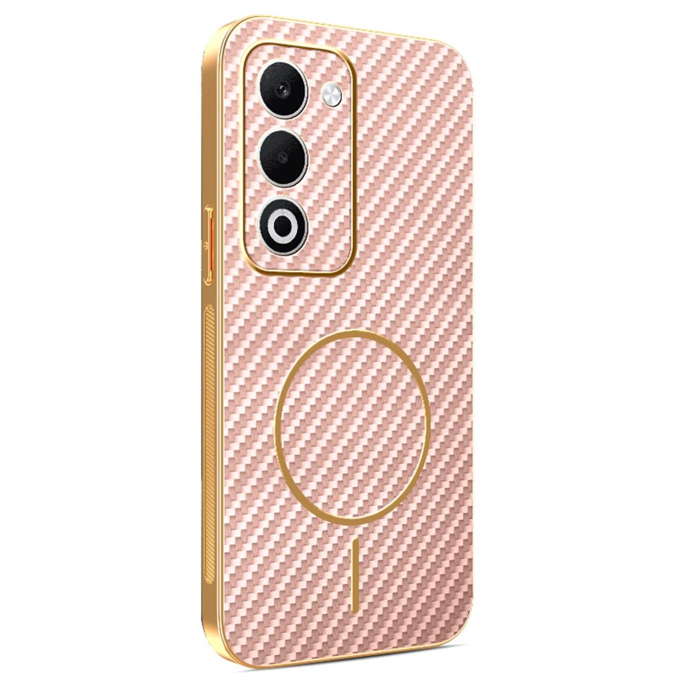 Phone Case For Oppo A5 5G/A5 4G/A5i Pro 4G/A5m 4G/K13x 5G Carbon Fiber Textured Electroplated TPU Back Cover