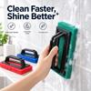 Pool & Bathtub Cleaning Brush with Thick Handle - Scouring Pad for Easy Oil & Stain Removal