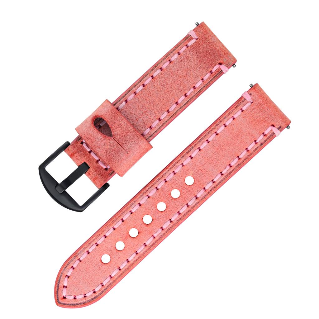 Oil Edge Horse Reins Leather Watch Strap for Green Water Ghost Mechanical Watch Strap 20mm 22mm 24mm 26mm