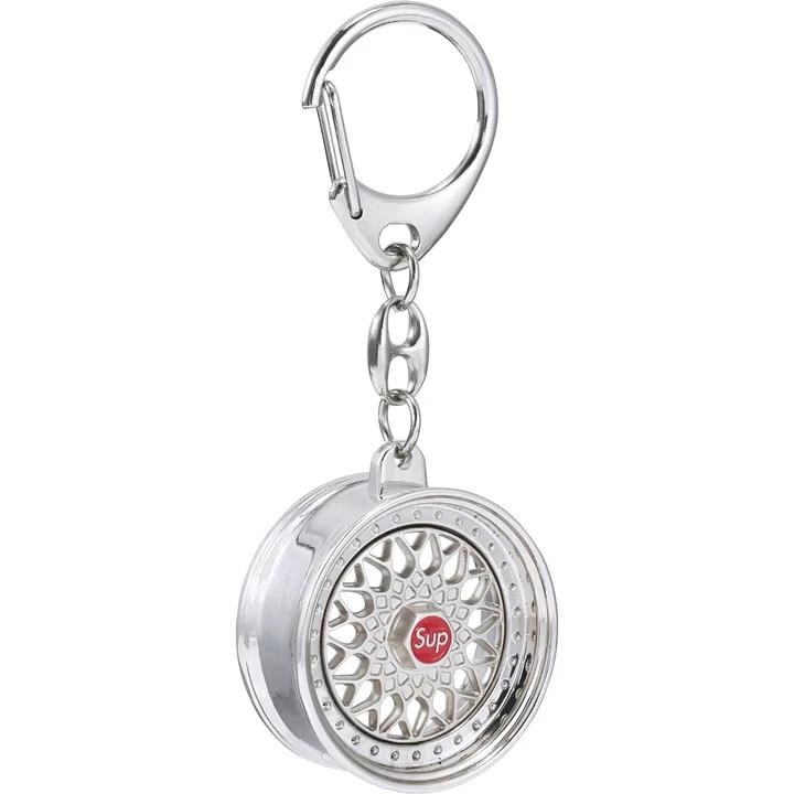 Supreme BBS RS Rim Keychain Silver One-Size