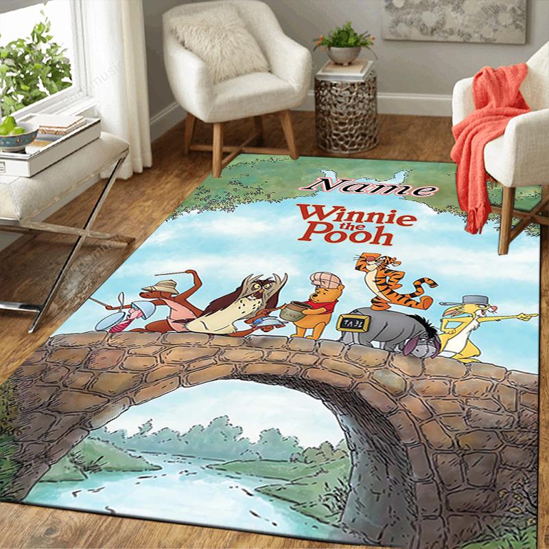 Custom 1Pc Piglet'S Butterflies Adventure Rug Office Carpet Indoor Outdoor Entrance Doormat Nonslip Soft And Comfortable Living Room D916359