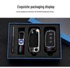 Ford Classic Focus Fiesta Key Cover - Car Protective Shell with Metal Buckle for Folding Key (Old Model & Ecosport)