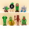 8 pièces Nouveau Tung Tung Sahur Cerveau Italien Bois Bâton Jouets Créatifs Décoration de Bureau Ornements de Collection Poupée Amusante Jouet Cadeau