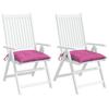 Chair Cushions 2 Pcs. Pink 40x40x7 cm Fabric