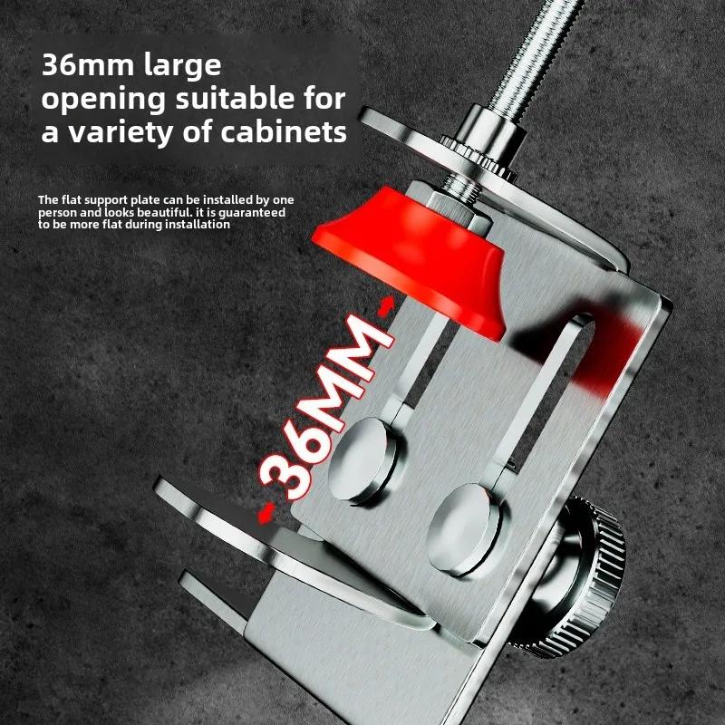 1-8PCS Cabinet Door Mounting Fixture Adjustable Cabinet Door Mounting Locator Household Stainless Steel Mounting Bracket