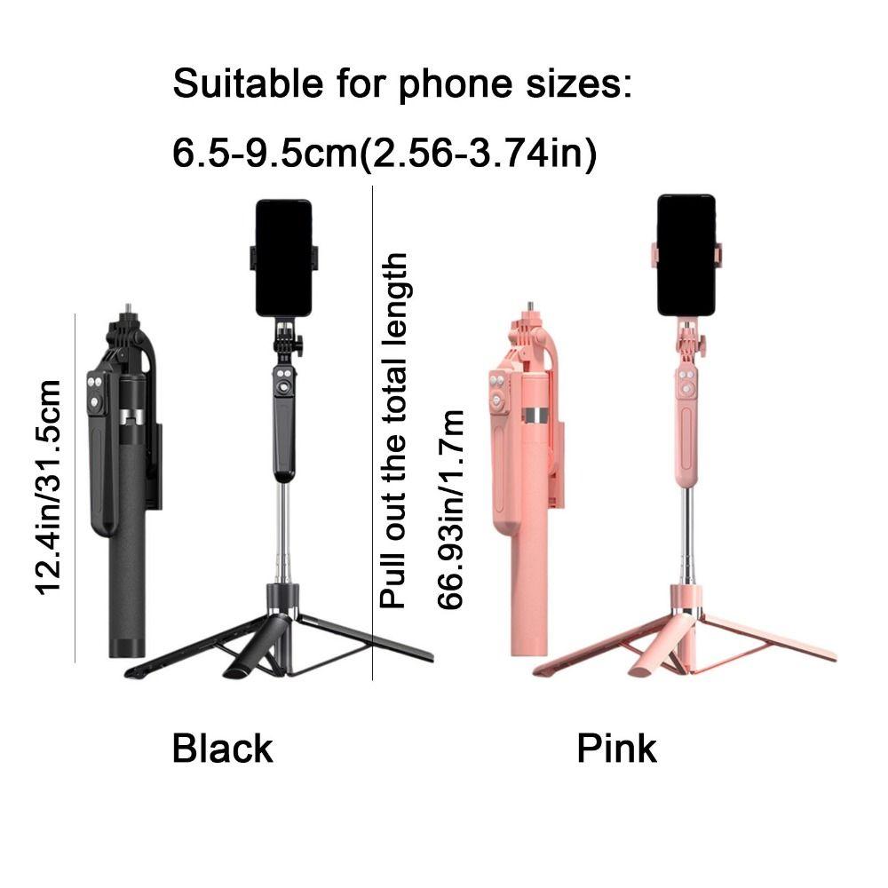 Wireless Remote Control Selfie Stick Tripod 1.7M Tripod Stand Phone Stand  Live Streaming