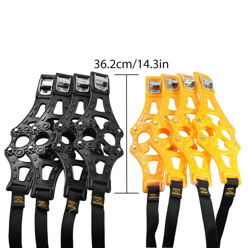 4Pcs Snow Tire Anti-skid Buckles Winter Wheel Chain Ties Anti Skid Belts TPU For Tire 165-265 Mm Anti-slip Vehiele Accessories