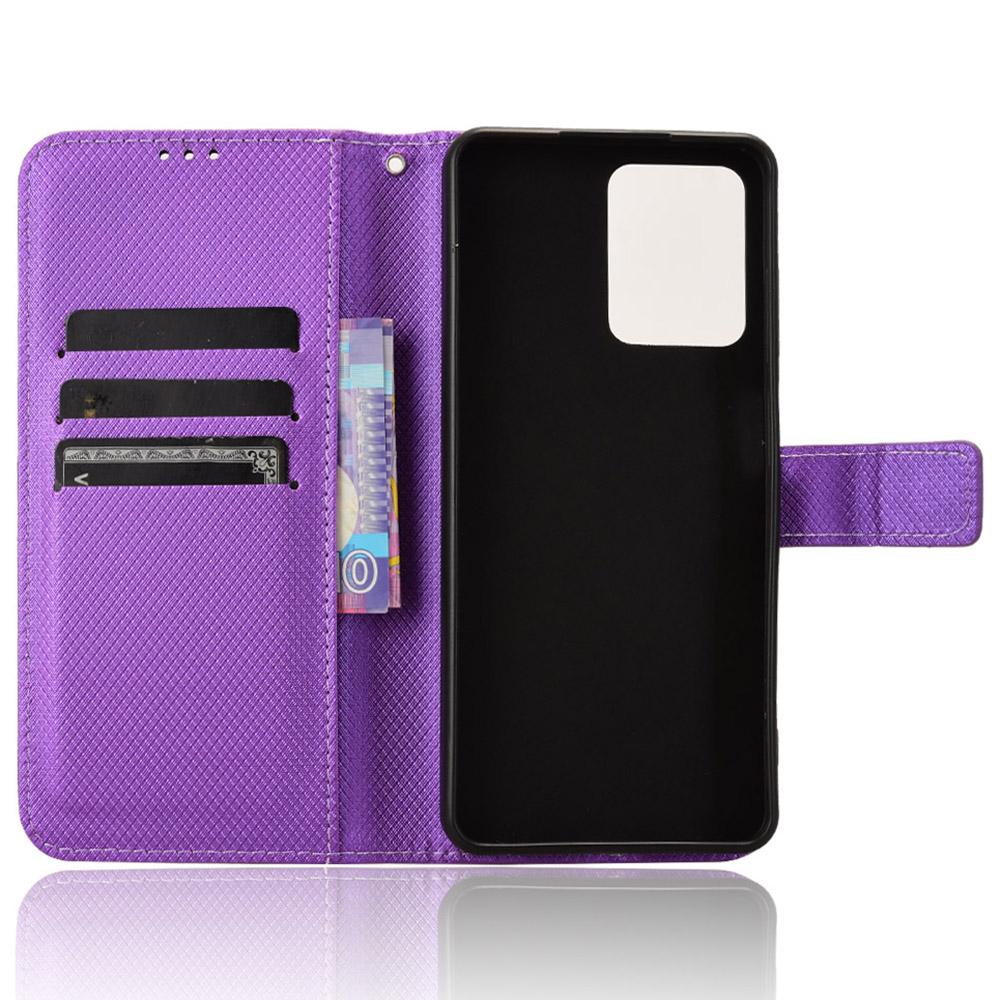 For HMD Pulse/Pulse Pro/Pulse+ Case PU Leather Diamond Texture Protective Phone Cover