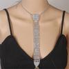 Sparkling Rhinestones Tie Necklace Jewelry For Proms Cocktail Parties And Evening Galas Celebration Photography Neckpiece