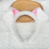 Leopard Print Plush Puppy Ears Headband - Cute and Funny Hair Accessory for Women