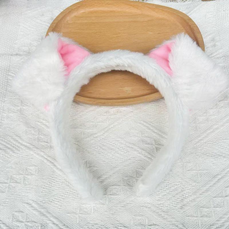 Leopard Print Plush Puppy Ears Headband - Cute and Funny Hair Accessory for Women