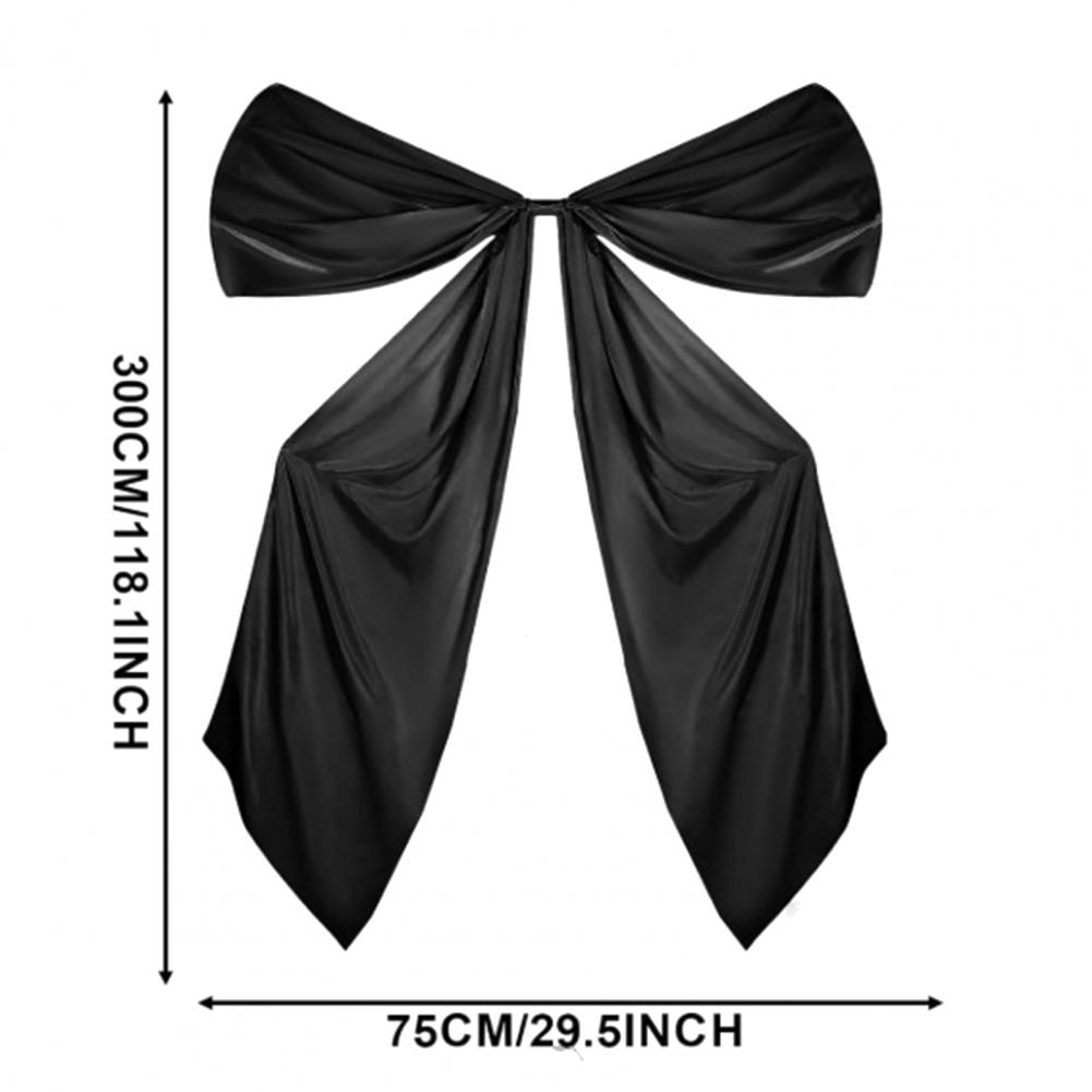 Bow Tie Smooth Satin Oversized Bow Decor Holiday Party Decoration Living Room Bedroom Garden Window Wall Festive Gift
