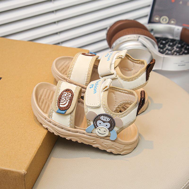 Kids Velcro Cartoon Soft Sole Toddler Shoes - Summer Beach Sandals for Boys & Girls