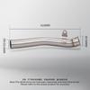 For Kawasaki Ninja ZX10R ZX10RR 2011-2015 ZX-10R ZX-10RR Escape Motorcycle Exhaust System Middie Link Pipe Muffler 51MM Slip-On