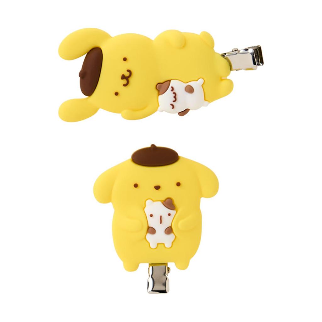 Sanrio Pompompurin Bangs Clip Set and Friendship PVC and Ages 3 and 613070 (Purin Muffin's Time) Steel, Up,
