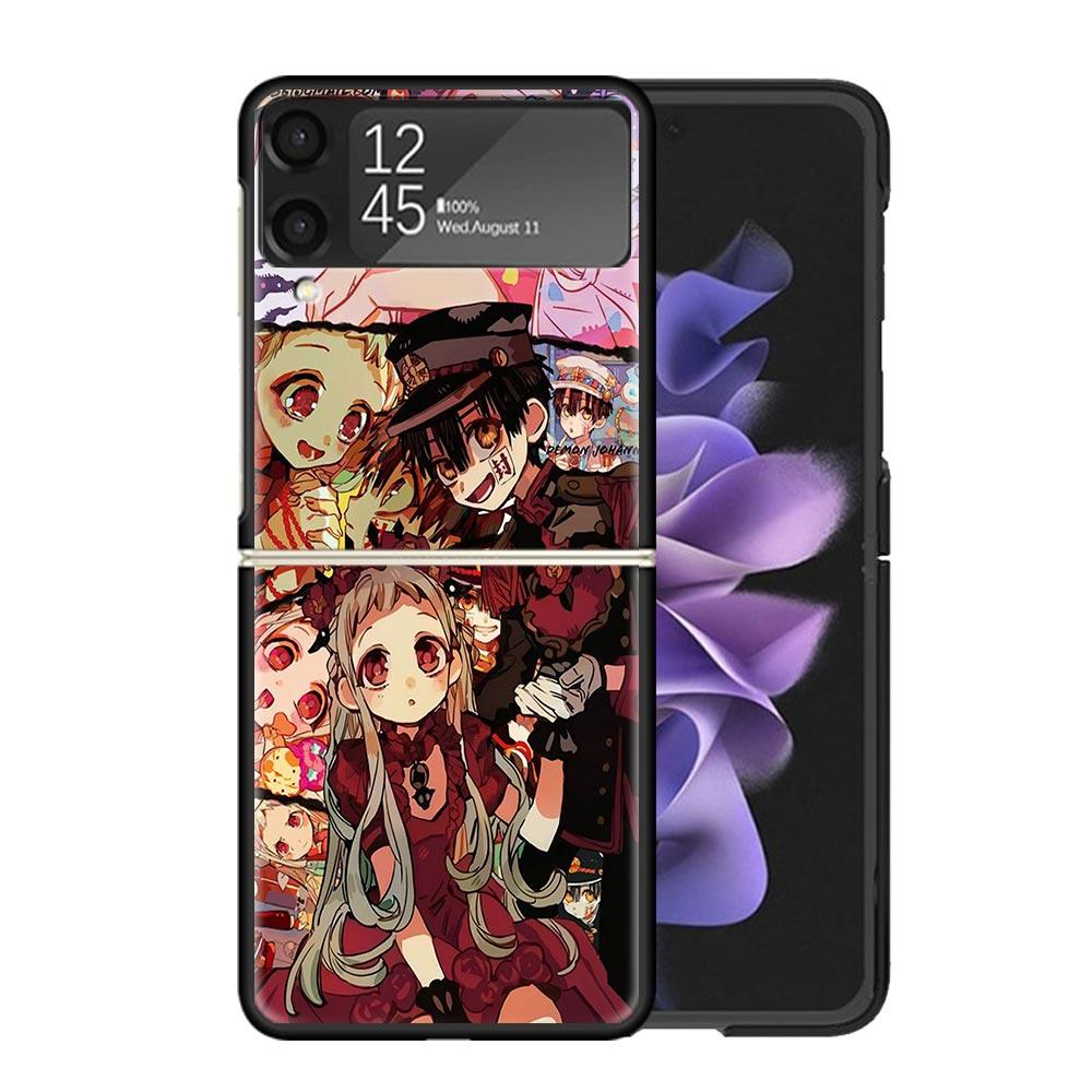 Toilet Bound Hanako Kun Anime Clear Phone Case For Samsung Z Flip 7 6 5 4 3 Galaxy ZFlip7 ZFlip6 ZFlip5 ZFlip4 ZFlip3 5G Print C