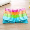 24Pcs Plastic Clothespin Sun Clothes Small Clip Travel Plastic Clip Drying Clothespin Fixed Clothes Windproof Clothespin