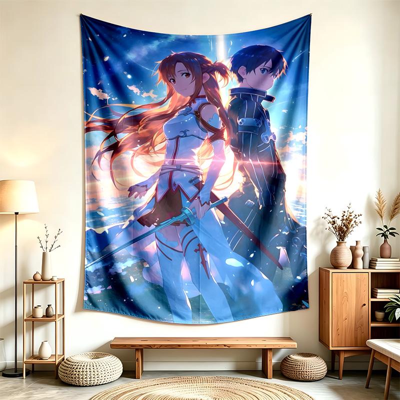 Sword Art Online (14) Tapestry Suitable For Decorating Homes Dorms And Bedrooms Soft To The Touch And A Perfect Gift For Friends And Family