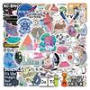 55 Waterproof Cartoon Biology Stickers for Journals, Bottles, and Computers