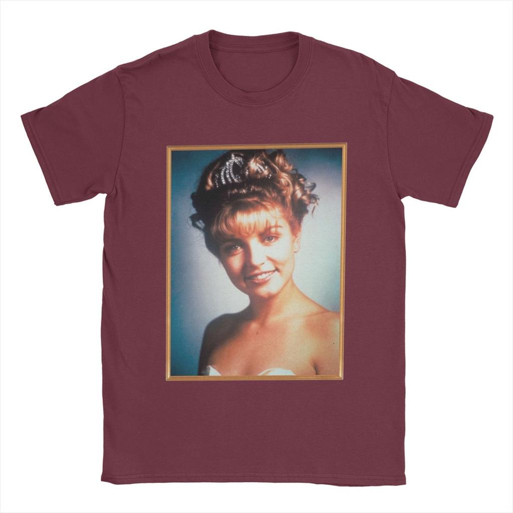 Twin Peaks Laura Palmer Rosy Glow High School Portrait Men T Shirt Novelty Tees Round Neck T-Shirts Cotton Gift Idea Clothes