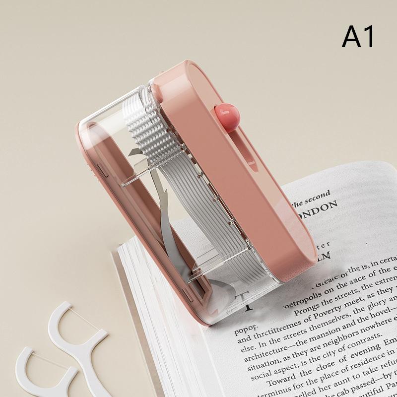 Portable Automatic Ejectable Floss Dispenser With 10Pcs Floss Oral Care Dental Floss Box Disposable Flossing Sticks