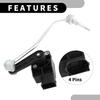 Air Suspension Ride Height Level Sensor No.3W0941286C - Car Front Right Headlight Level Sensor - for Bentley for Continental GT Metal Black - 1 Pc