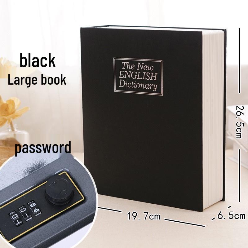 Large Combination Lock Book Safe Piggy Bank for Kids – Cute Birthday Gift for Paper Money and Coins