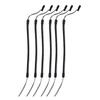 6PCS Elastic Pen Lanyard Retractable Spring Coil Strap Anti Lose Pen Leash with Ring for Tethering Drawing Pens