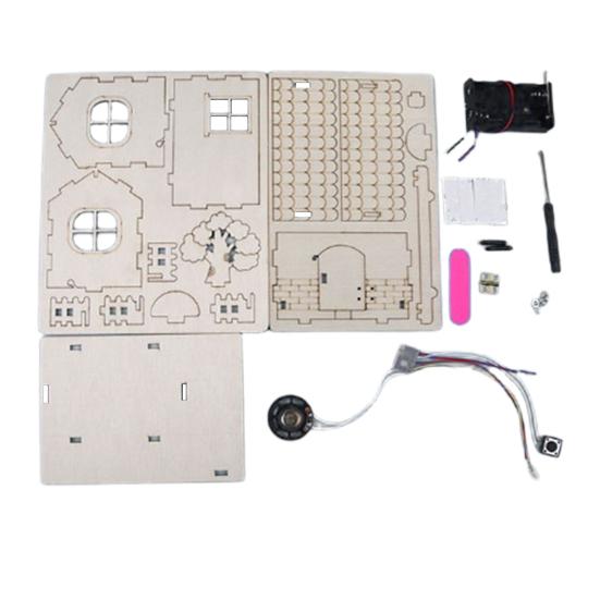 DIY Doorbell STEM Kit Wooden Circuit Science Project for Kids No-Solder Electronics Learning