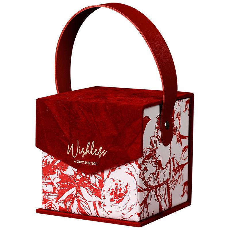 Velvet Handheld Wedding Gift Box for Bridesmaids