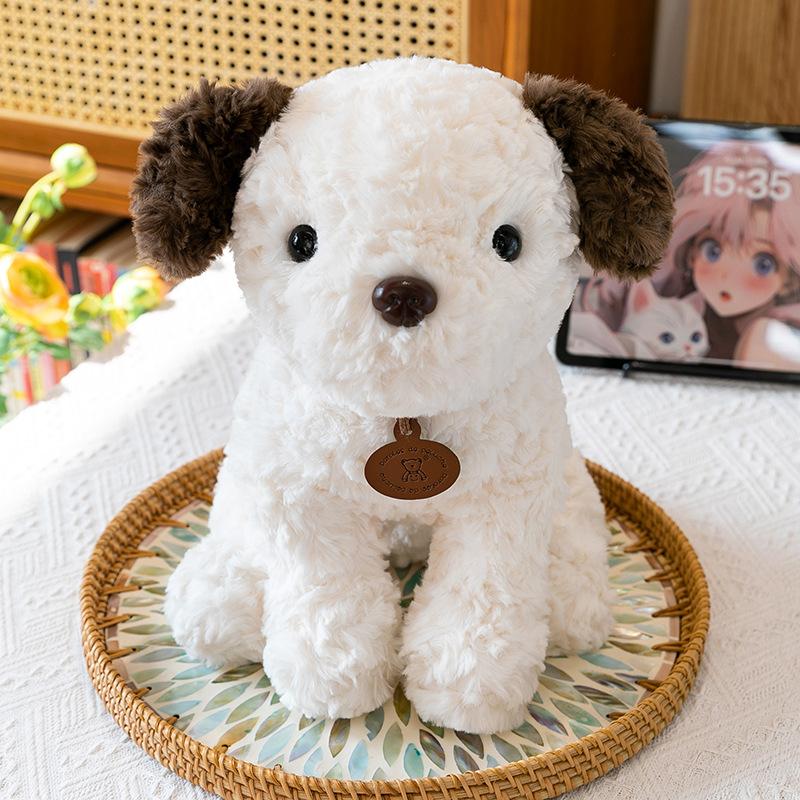 Lie Posture Tag Puppy Plush Toy Cute Chihuahua Dog Children Sleeping Pillow Rag Doll