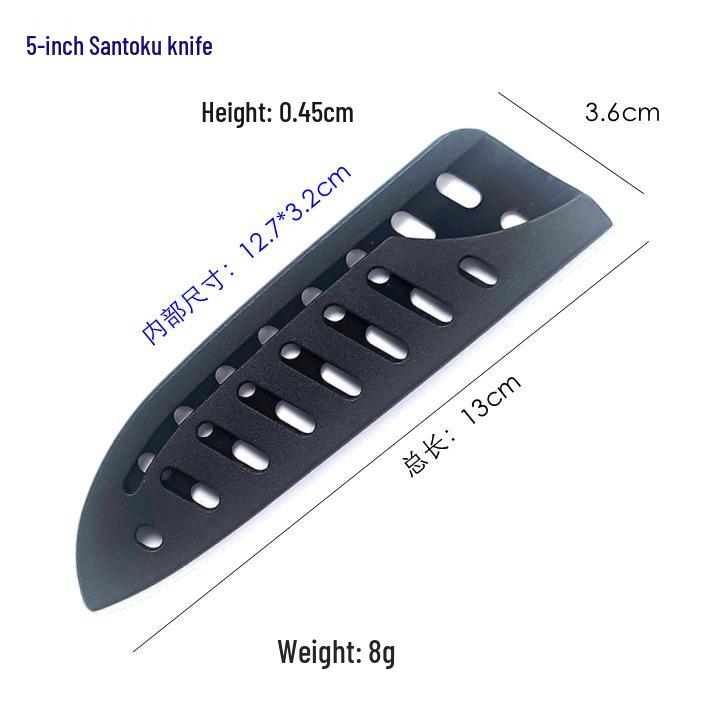 European & American Style Black Universal Knife Sheath - Double Twill PP Plastic, 16 Models