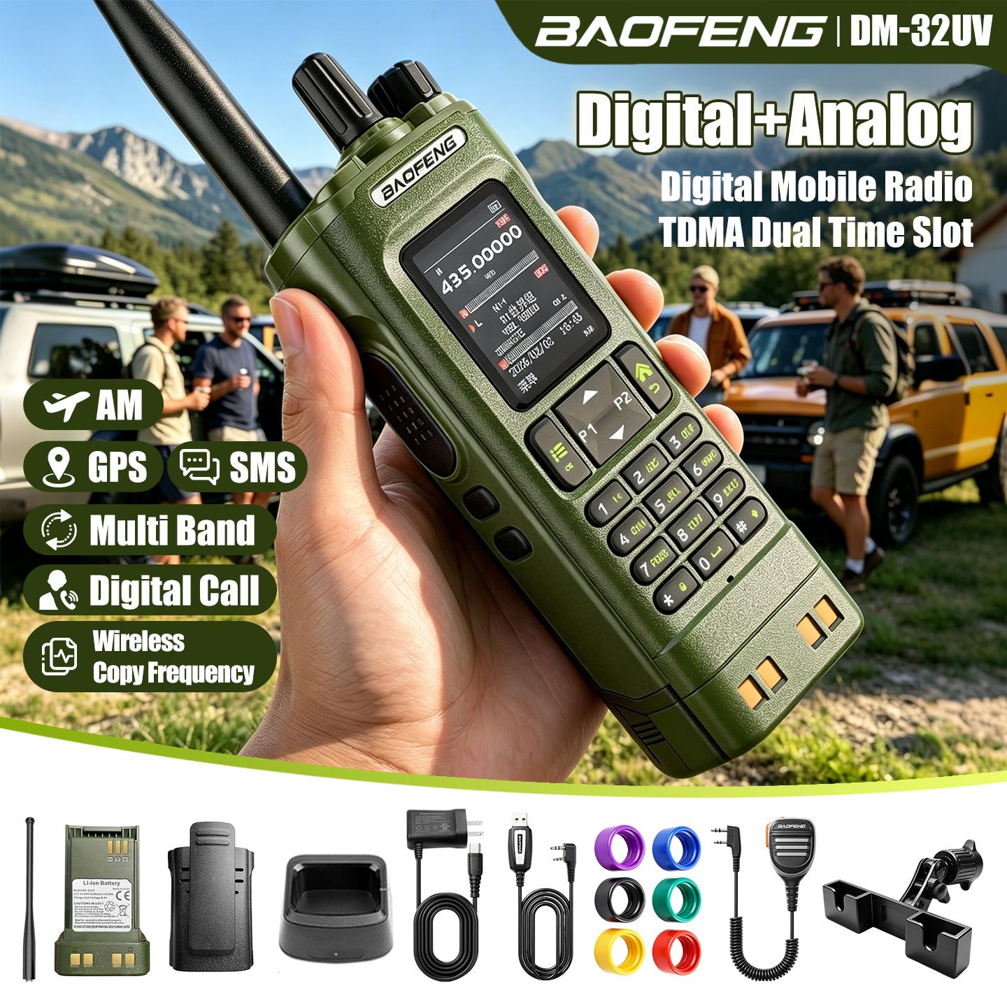 Aofeng Új DM-32UV Digitális Walkie-Talkie, Nagy Teljesítményű Autóba Szerelhető Önvédelmi Polgári Rádió, Baofeng Kézi Készülék EURO