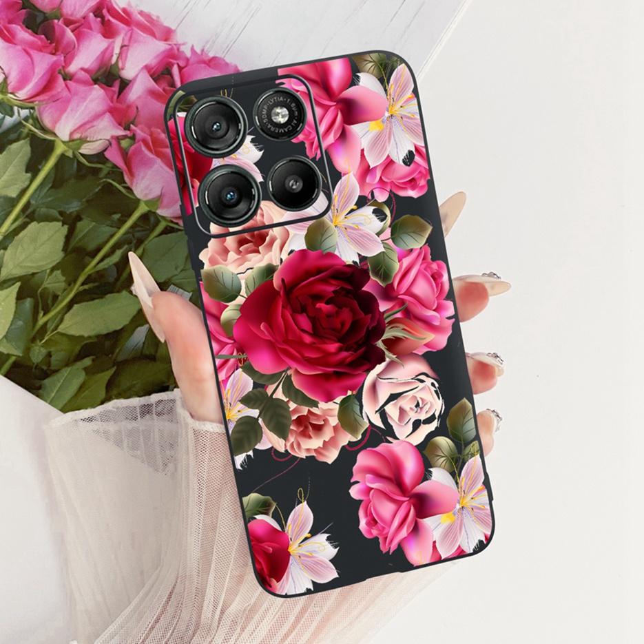 For Motorola Moto G15 Power Case Moto G17 Cute Love Heart Painted Cover Soft Silicone Case For Motorola G17 Power MotoG15 Fundas
