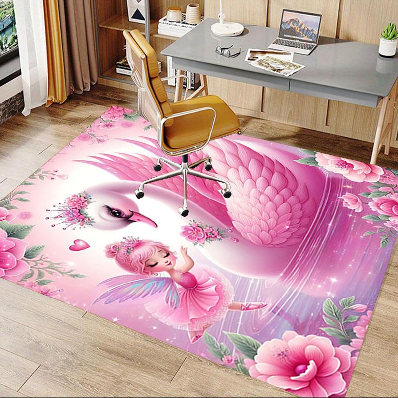 1PC Swan Fairy Extra Large Non Slip Floor Carpet, Office, Family, Studio   Large Area Rug Indoor Rugs, Bold Statement Piece