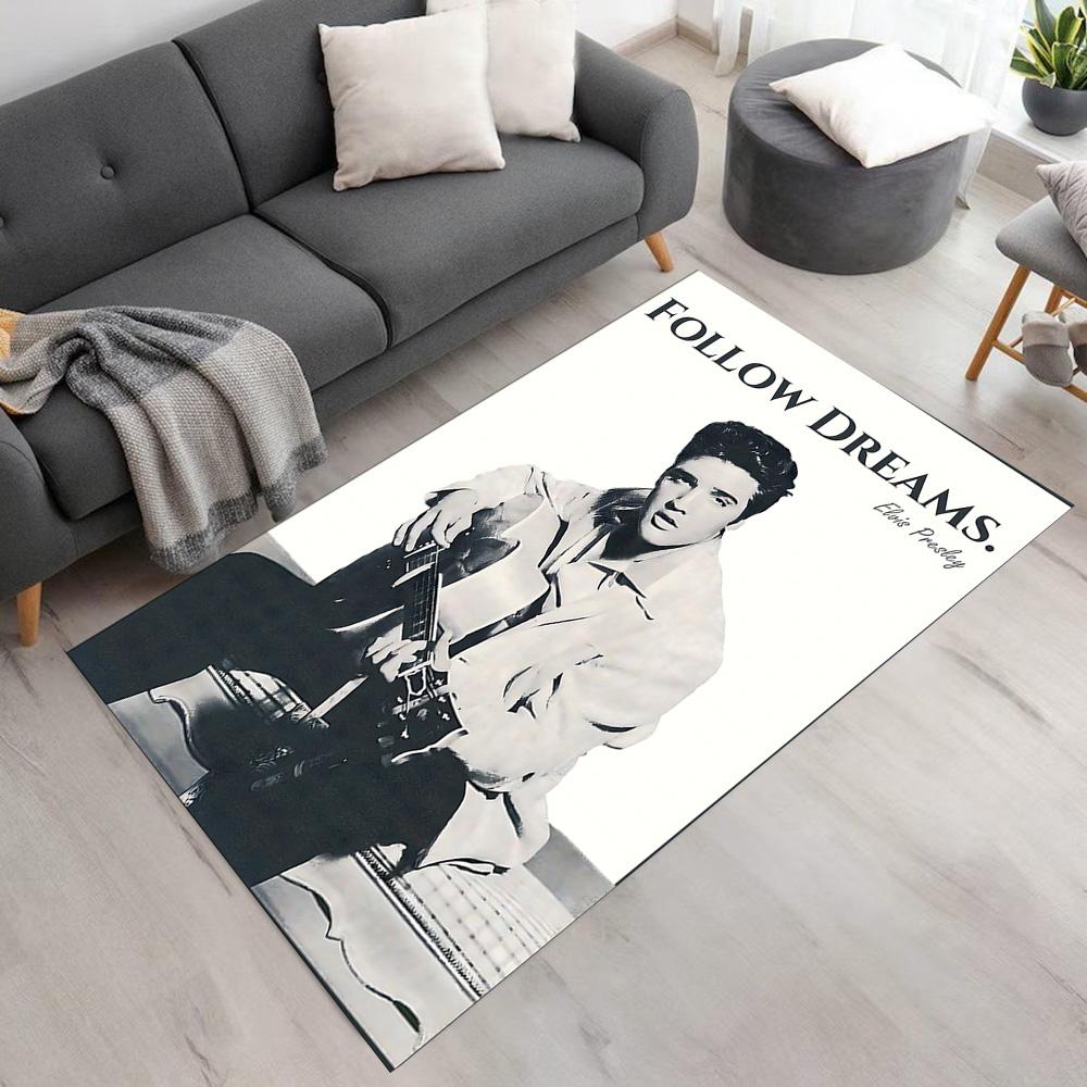 Elvis Presley Carpet Suitable for Decorate room Living Rooms Balcony Foyer Anti-slip Rug Office home decor Perfect Birthday/Christmas Gift Idea