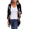 Women Chiffon Loose Shawl Print Kimono Cardigan Up Blouse Beachwear