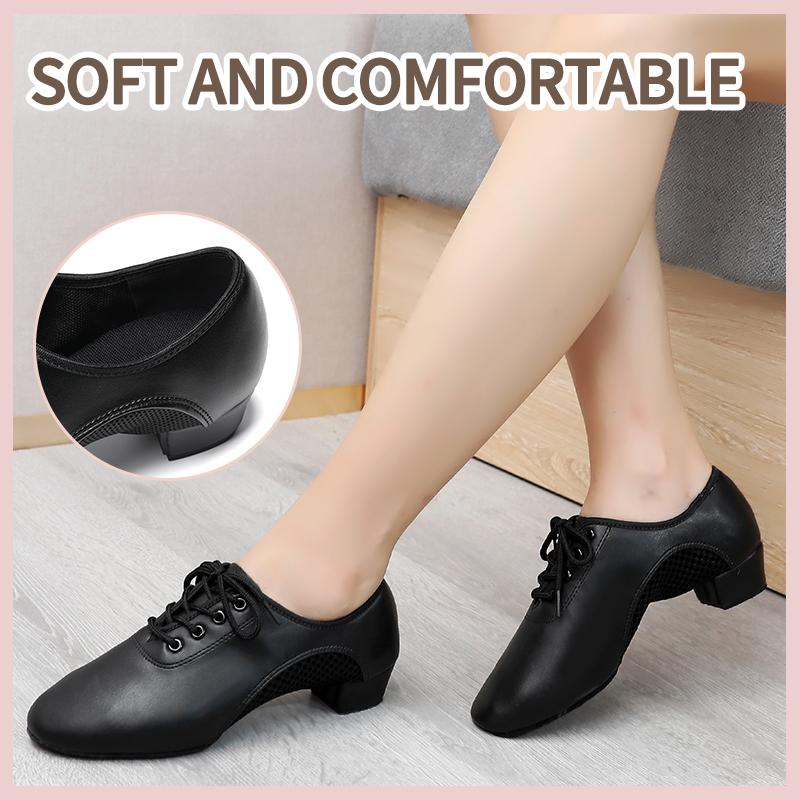 Tanzschuhe High-Top Für Herren & Damen – Mit Schnürung, Zwei Ledersohlen, Für Latin, Salsa, Tango