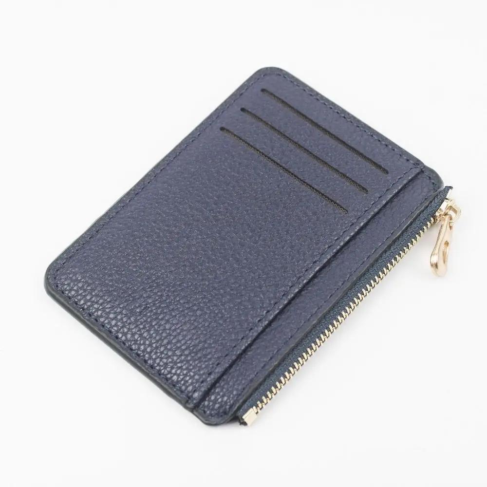 Mini Credit Card Wallet Id Card Holder For Men's Small Wallet Thin Sleeve Zipper Short Coin Wallet Business Card Bag Men Gifts