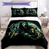 3pcs Halloween horror Bedding Set Duvet Cover Closure Includes 1 Duvet Cover & 2 Pillowcases, Soft and Comfortable for All Seasons.